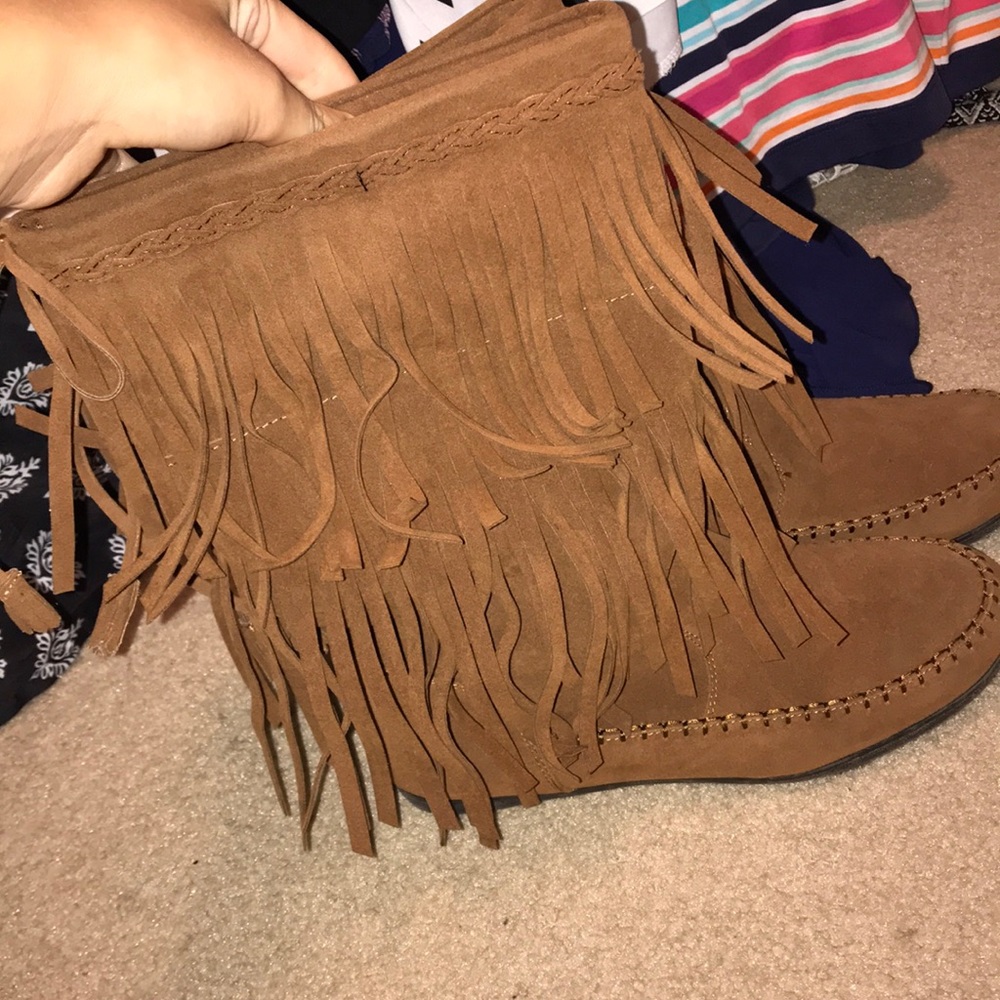 size 10 new rampage fringe boots